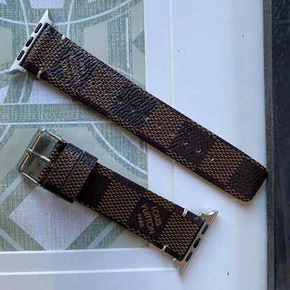 Louis Vuitton Apple Watch Band Tambour Damier Graphite Canvas Strap BREATHE