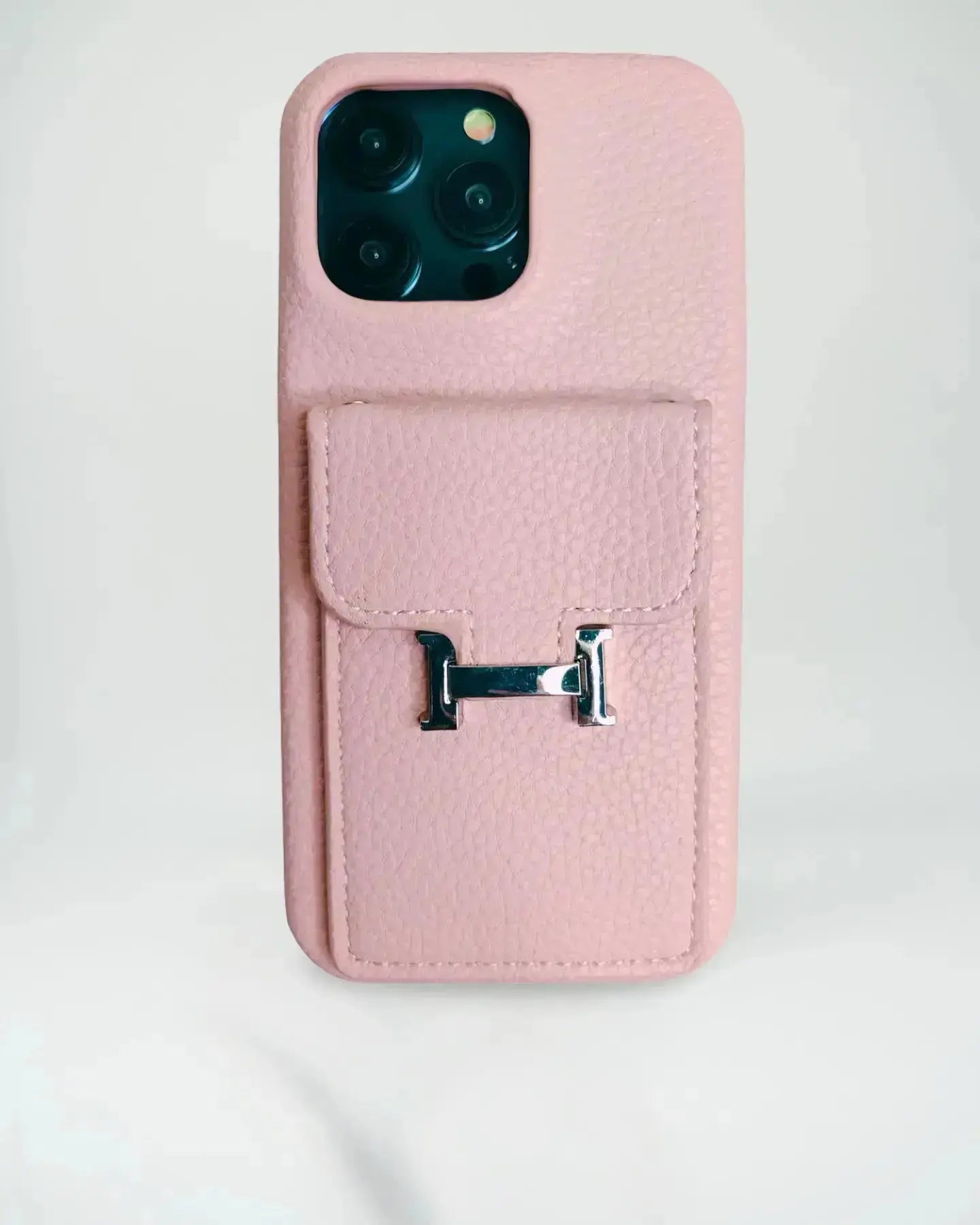 Le Rose Hermès iPhone 17 Pro Max Case with Cardholder BREATHE