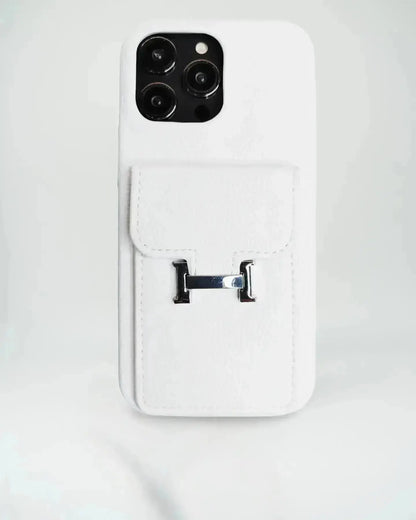 Le Rose Hermès iPhone 17 Pro Max Case with Cardholder BREATHE