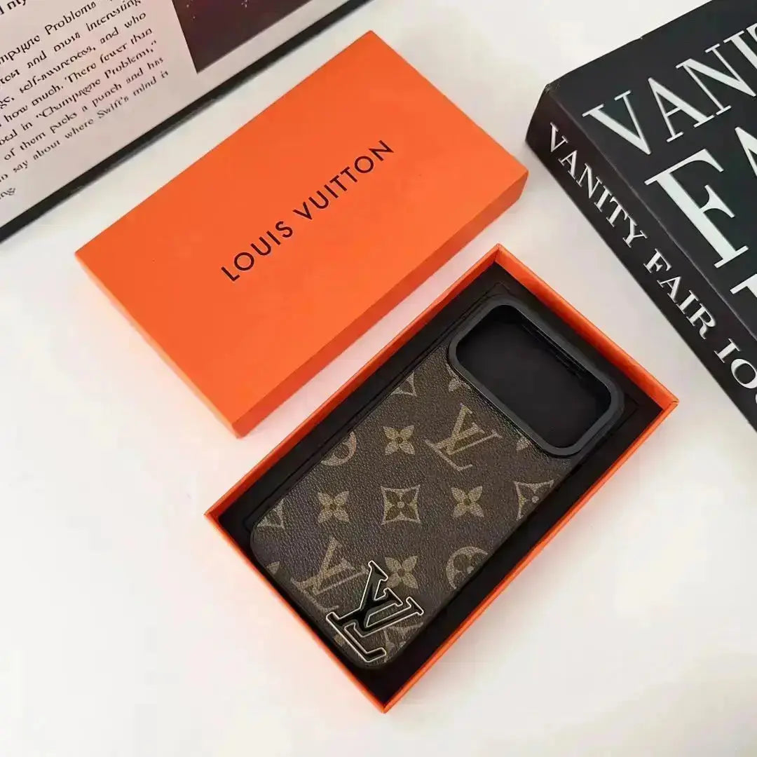 Dark Monogram Canvas Louis Vuitton iPhone 17 Pro Max Case With Logo BREATHE