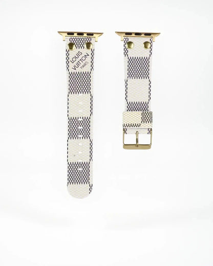 Louis Vuitton Apple Watch Band Tambour Damier Ebène Canvas Strap BREATHE