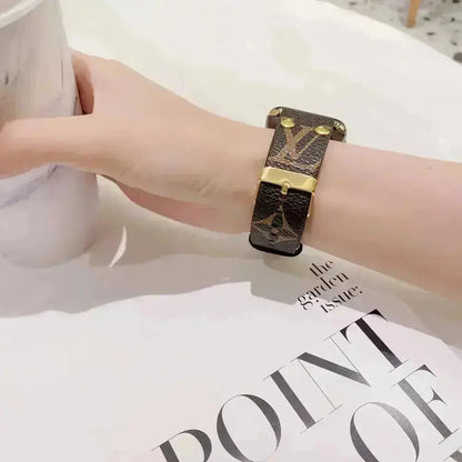 Louis Vuitton Apple Watch Band Series 11 Band Monogram With Gold BREATHE