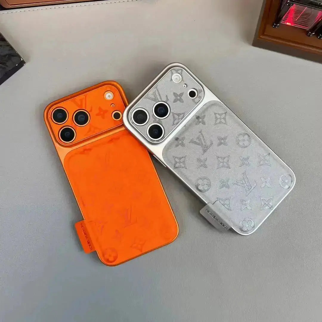 Gray Louis Vuitton iPhone 17 Pro Max Case - LV Eclipse Monogram BREATHE