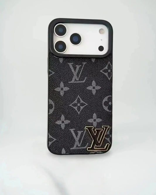 Dark Monogram Canvas Louis Vuitton iPhone 17 Pro Max Case With Logo BREATHE