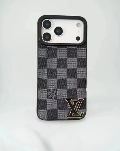 Dark Monogram Canvas Louis Vuitton iPhone 17 Pro Max Case With Logo BREATHE
