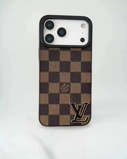 Dark Monogram Canvas Louis Vuitton iPhone 17 Pro Max Case With Logo BREATHE