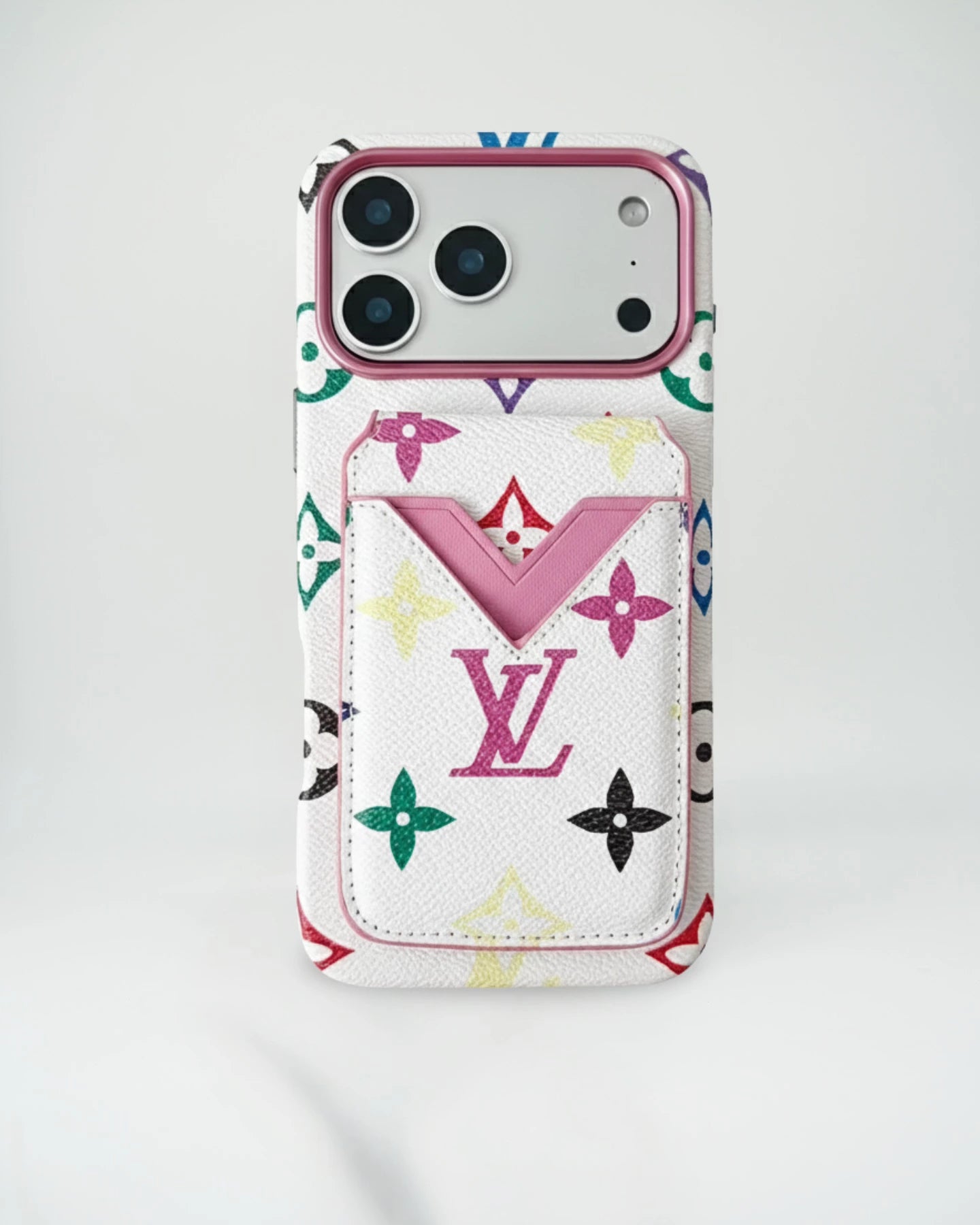 Dark Louis Vuitton iPhone 17 Pro Max Case with cardholder – Classic Monogram Luxury