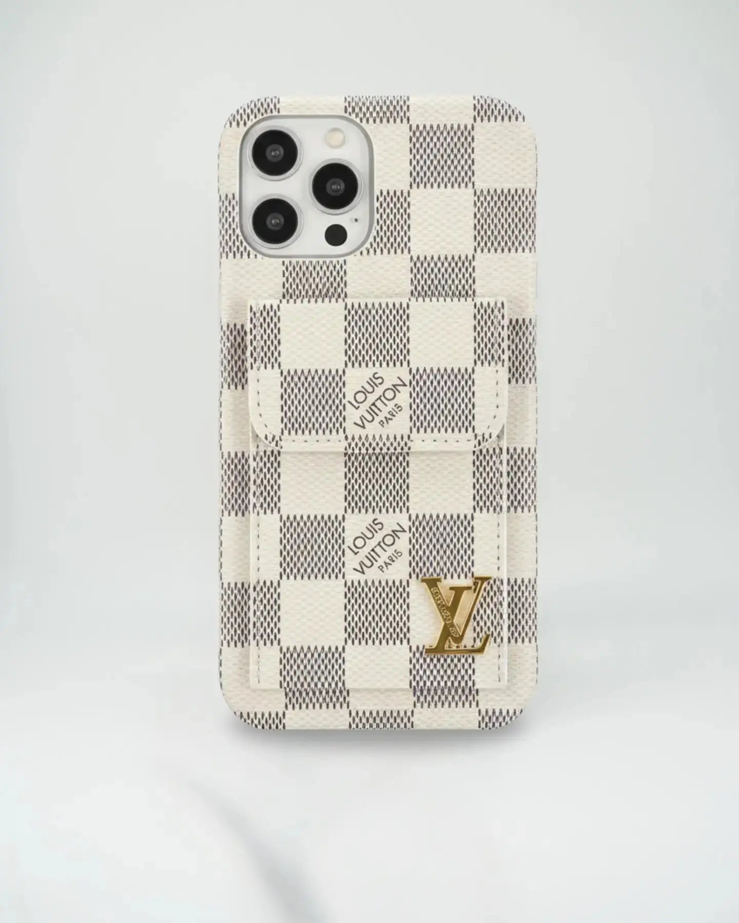 Louis Vuitton iPhone 17 Pro Max Case With CardHolder - Brown Checkered BREATHE