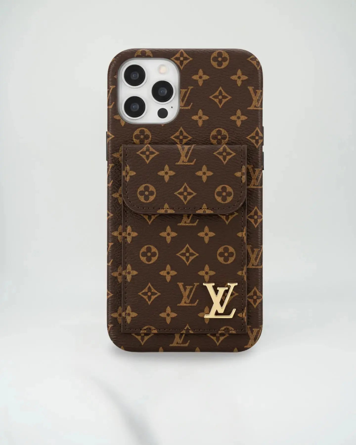 Brown Small Monogram Louis Vuitton iPhone 17 Pro Max Case CardHolder BREATHE
