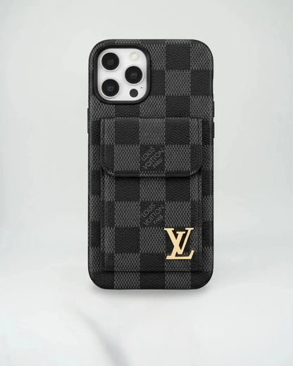 Brown Small Monogram Louis Vuitton iPhone 17 Pro Max Case CardHolder BREATHE