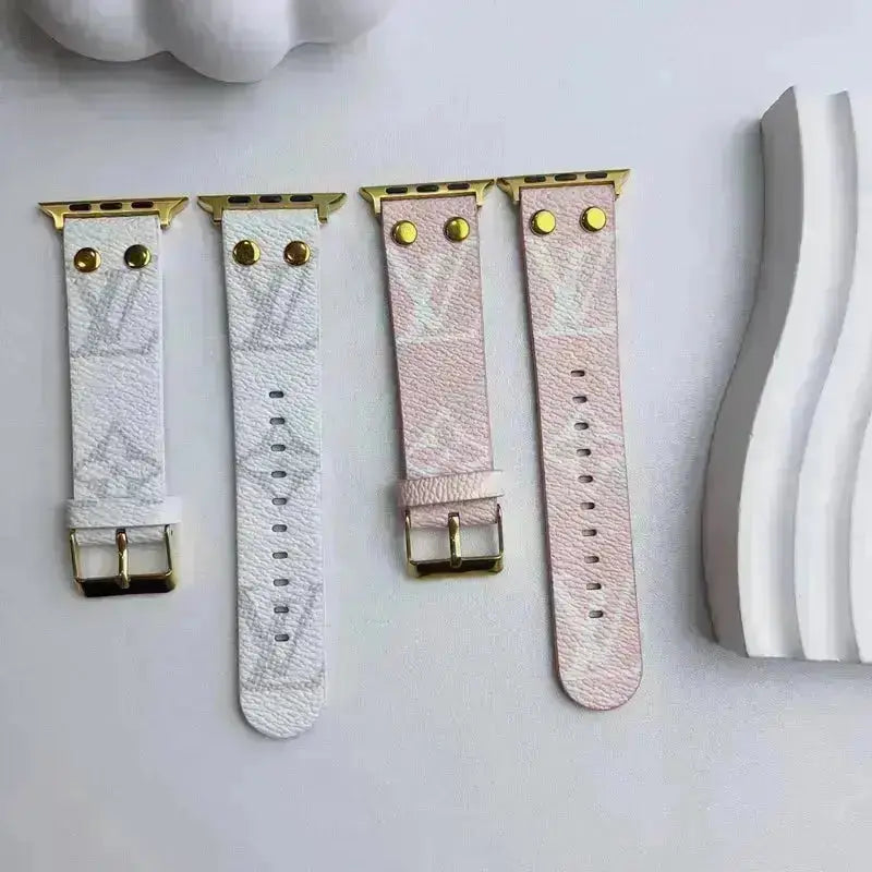 Louis Vuitton Apple Watch Band Series 11 Band Green Monogram With Gold BREATHE