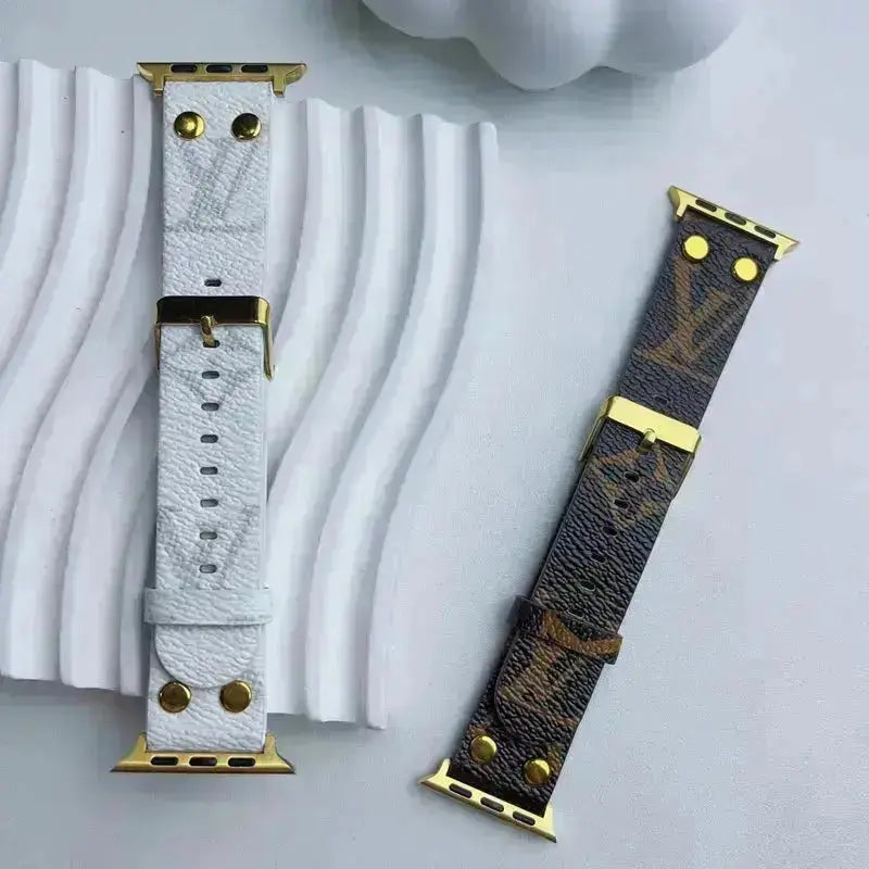 Louis Vuitton Apple Watch Band Series 11 Band Green Monogram With Gold BREATHE