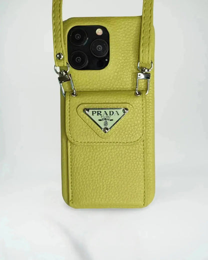 L'Ivoire Prada iPhone 17 Pro Max Case With Strap Crossbody BREATHE