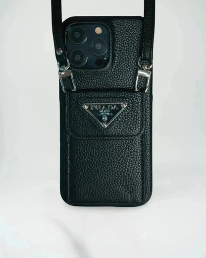 Le Citrine Prada iPhone 17 Pro Max Case With Strap Crossbody BREATHE