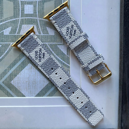Louis Vuitton Apple Watch Band Tambour Damier Ebène Canvas Strap BREATHE