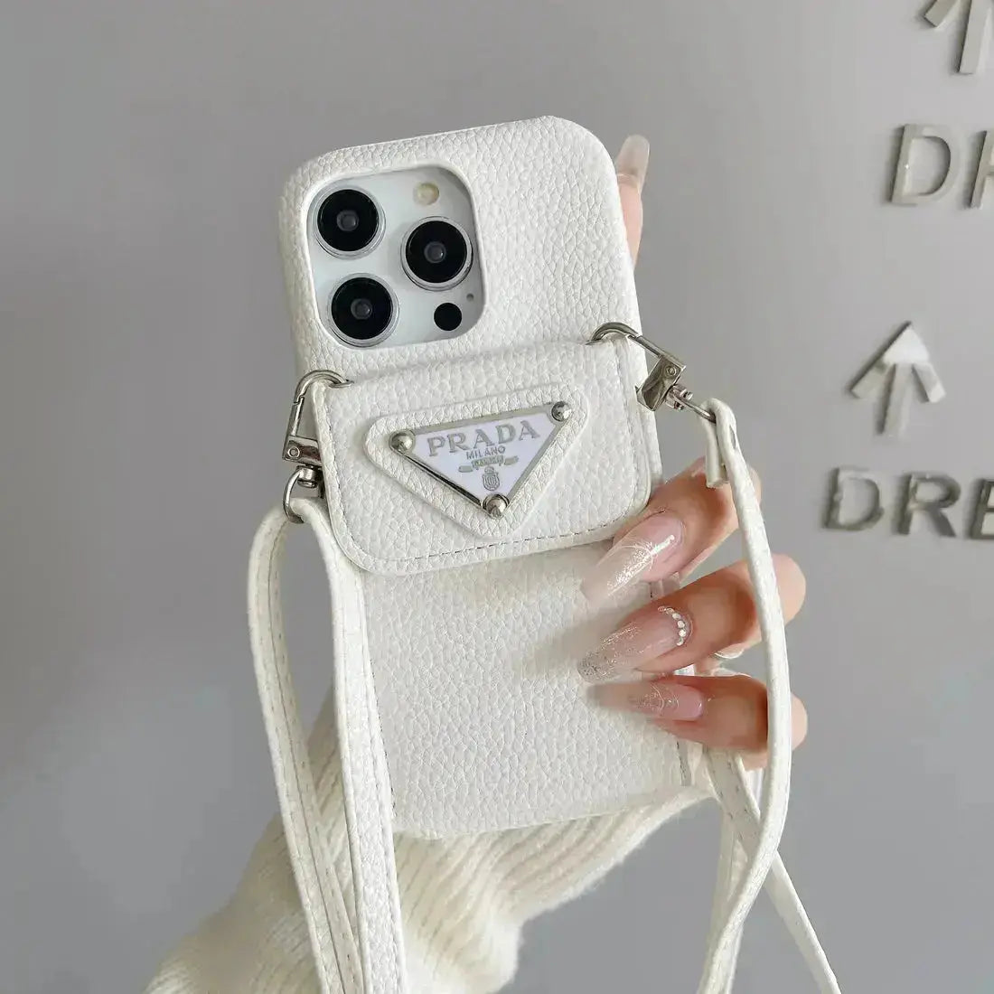 Le Citrine Prada iPhone 17 Pro Max Case With Strap Crossbody BREATHE