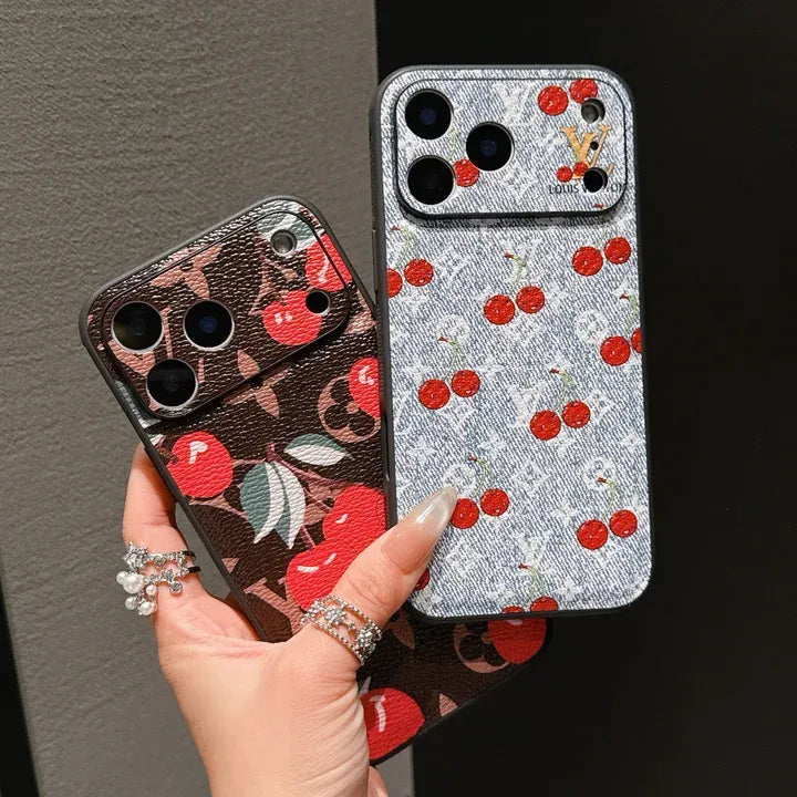Louis Vuitton cherry iPhone 17 Pro Max case luxury LV monogram