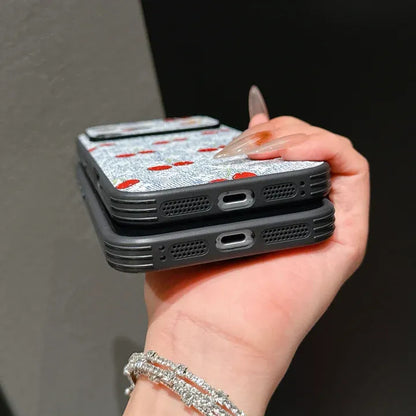 LV cherry designer iPhone case for iPhone 17 series