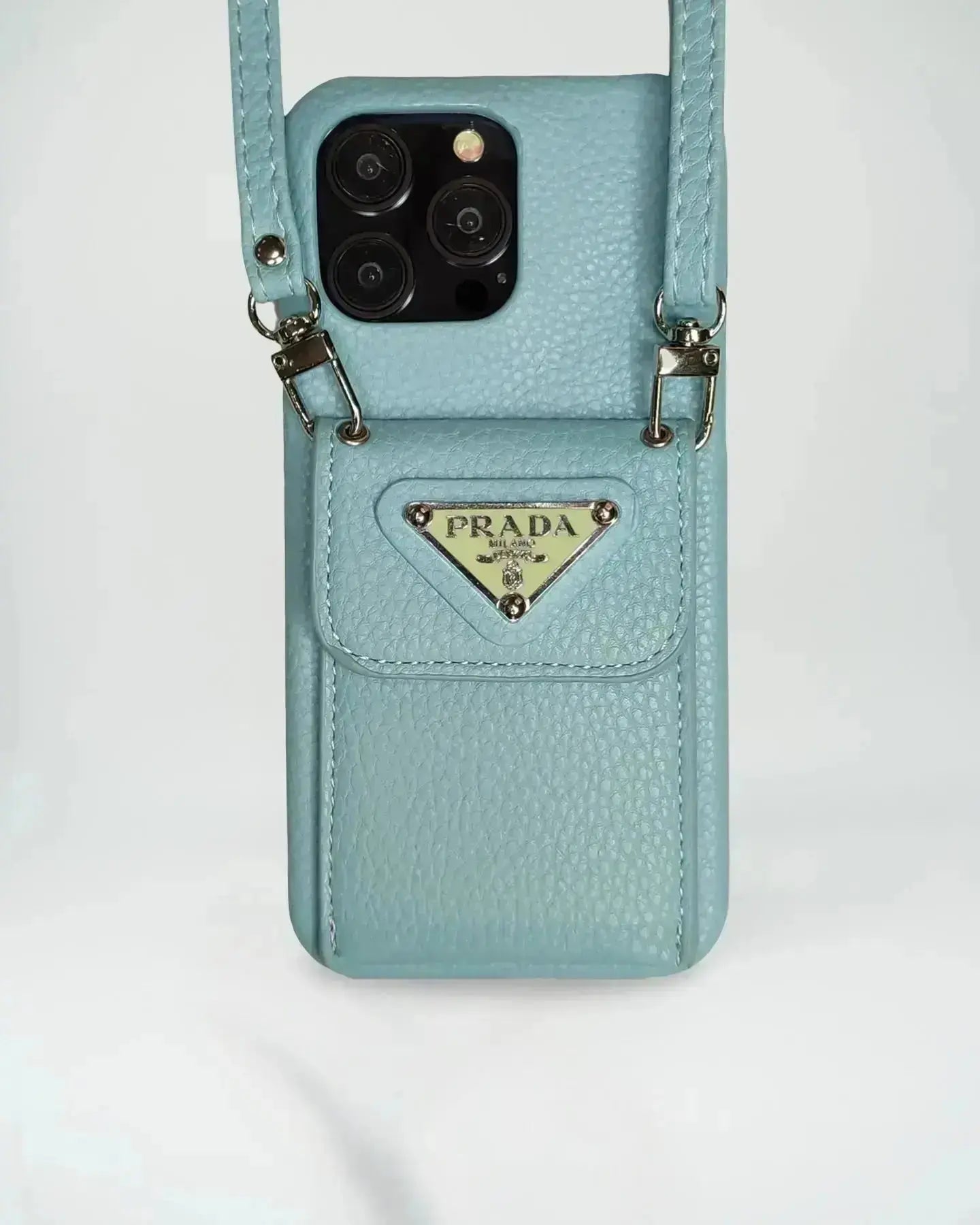 Le Zest Prada iPhone 17 Pro Max Case With Strap Crossbody BREATHE